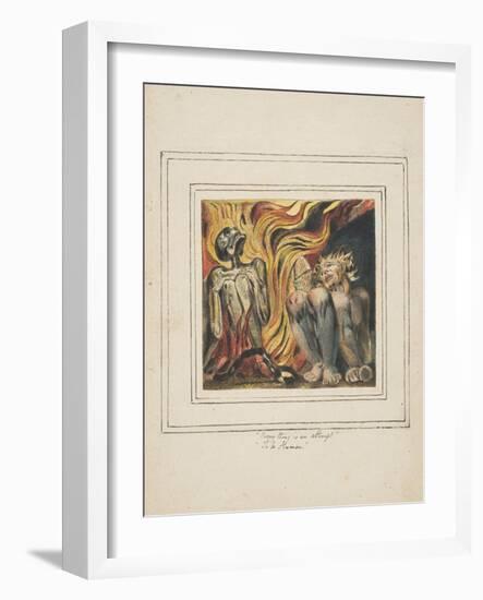 First Book of Urizen Pl. 10-William Blake-Framed Giclee Print