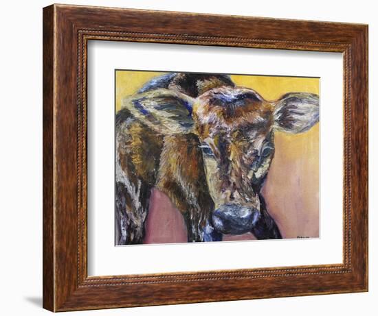 First Calf of the Year-Renee Gould-Framed Giclee Print