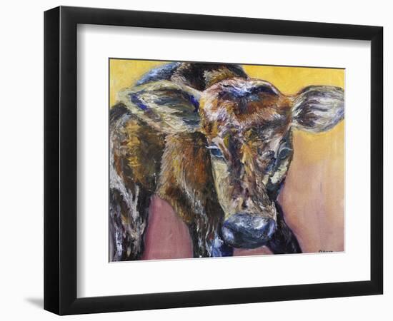 First Calf of the Year-Renee Gould-Framed Giclee Print