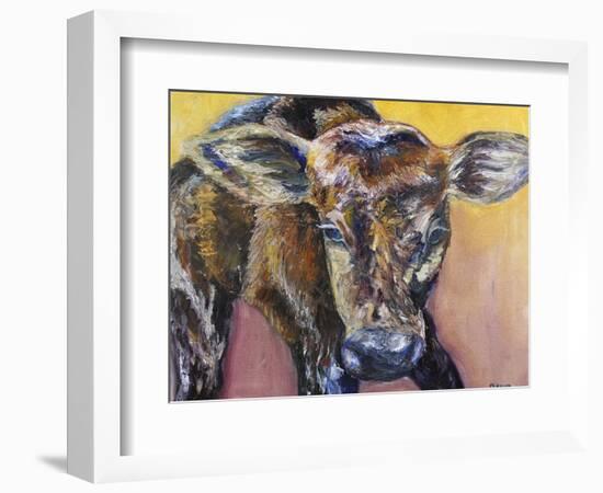 First Calf of the Year-Renee Gould-Framed Giclee Print