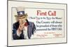 First Call, I Need You in the Navy, c.1917-James Montgomery Flagg-Mounted Art Print