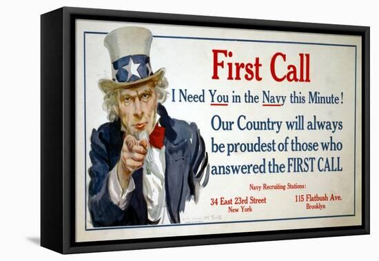 First Call Poster-James Montgomery Flagg-Framed Premier Image Canvas