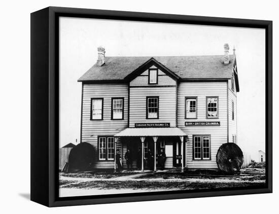 First Canadian Pacific Railway General Office and Bank of British Columbia-null-Framed Premier Image Canvas