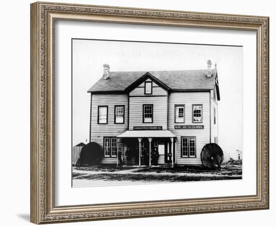 First Canadian Pacific Railway General Office and Bank of British Columbia-null-Framed Photographic Print