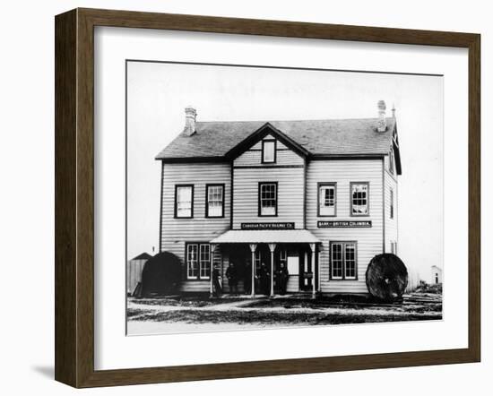 First Canadian Pacific Railway General Office and Bank of British Columbia-null-Framed Photographic Print