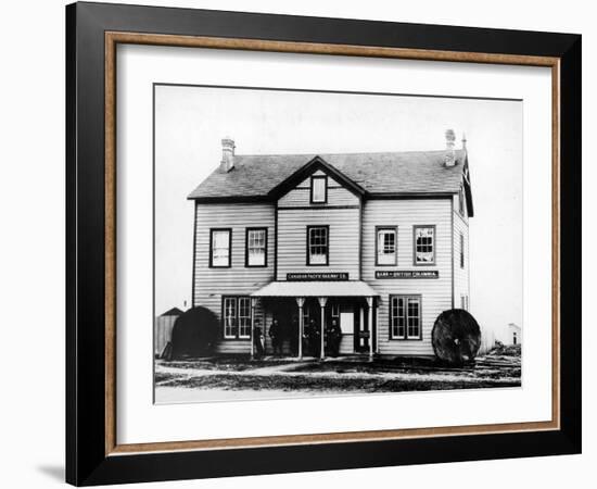 First Canadian Pacific Railway General Office and Bank of British Columbia-null-Framed Photographic Print