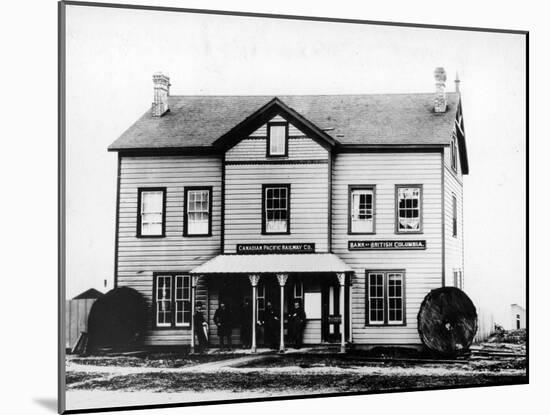 First Canadian Pacific Railway General Office and Bank of British Columbia-null-Mounted Photographic Print