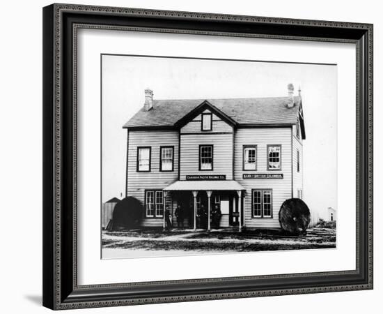 First Canadian Pacific Railway General Office and Bank of British Columbia-null-Framed Photographic Print