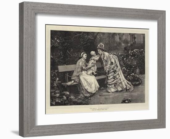 First Caresses-Marie Francois Firmin-Girard-Framed Giclee Print