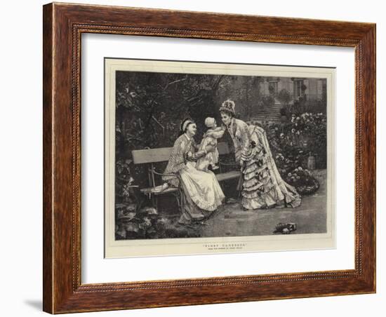 First Caresses-Marie Francois Firmin-Girard-Framed Giclee Print