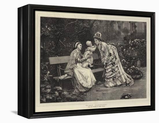 First Caresses-Marie Francois Firmin-Girard-Framed Premier Image Canvas