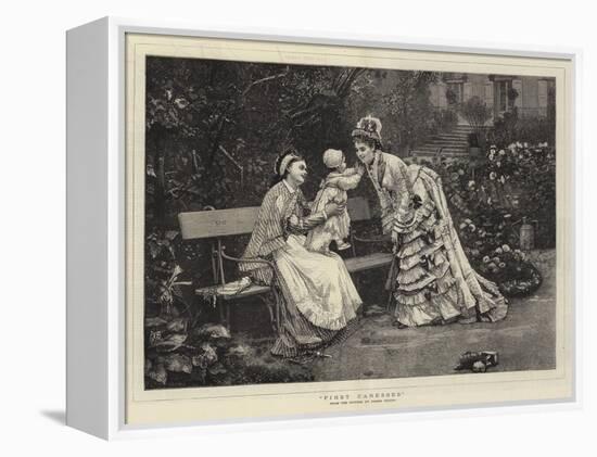 First Caresses-Marie Francois Firmin-Girard-Framed Premier Image Canvas