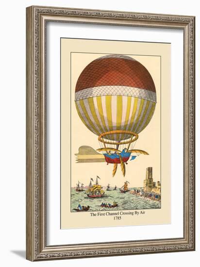 First Channel Crossing by Air, 1785-null-Framed Art Print