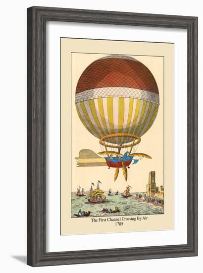 First Channel Crossing by Air, 1785-null-Framed Art Print