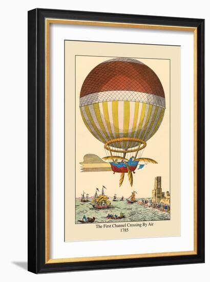 First Channel Crossing by Air, 1785-null-Framed Art Print