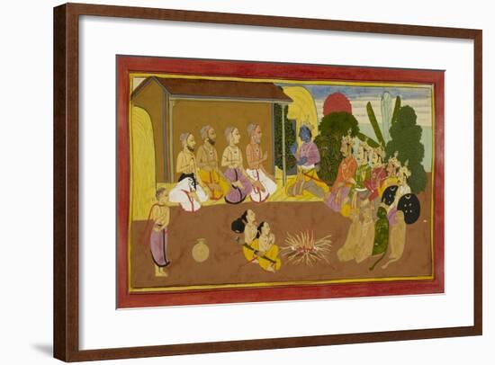 First Chanting Of the Ramayana-null-Framed Giclee Print