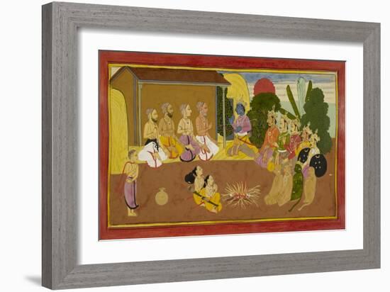 First Chanting Of the Ramayana-null-Framed Giclee Print