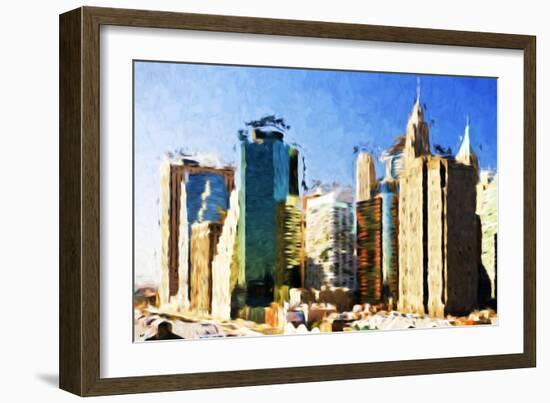 First City - In the Style of Oil Painting-Philippe Hugonnard-Framed Giclee Print