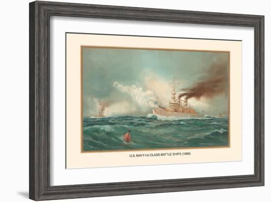 First Class Battle Ships-Werner-Framed Art Print