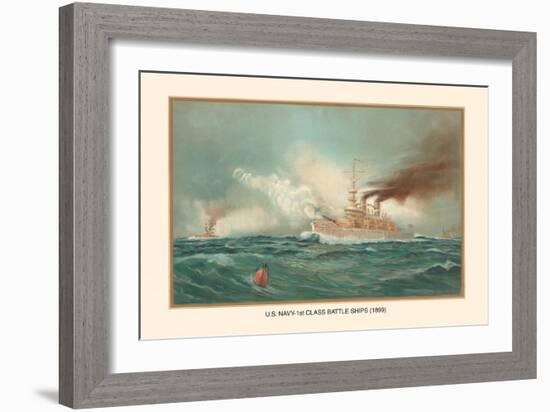 First Class Battle Ships-Werner-Framed Art Print