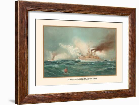 First Class Battle Ships-Werner-Framed Art Print