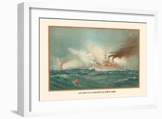 First Class Battle Ships-Werner-Framed Art Print