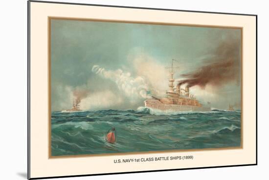 First Class Battle Ships-Werner-Mounted Art Print