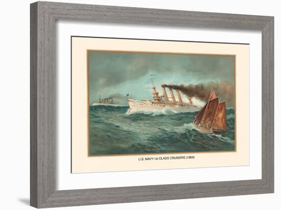 First Class Cruisers, 1899-Werner-Framed Art Print