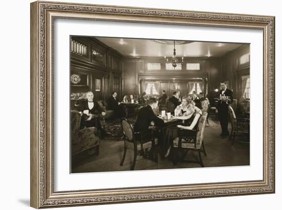 First Class Lounge, Scythia, 20th Century (Photo)-null-Framed Giclee Print