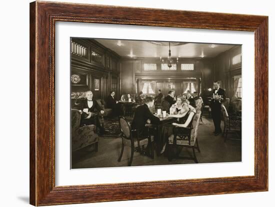 First Class Lounge, Scythia, 20th Century (Photo)-null-Framed Giclee Print