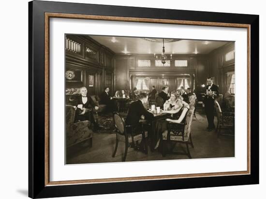 First Class Lounge, Scythia, 20th Century (Photo)-null-Framed Giclee Print