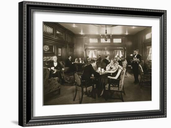 First Class Lounge, Scythia, 20th Century (Photo)-null-Framed Giclee Print