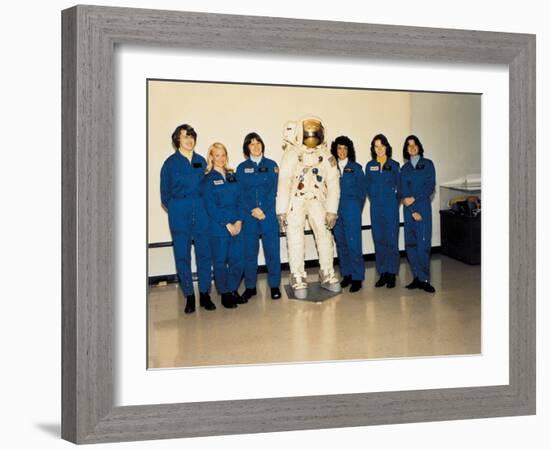 First Class of Female Astronauts Who Completed Training in 1979-null-Framed Photo