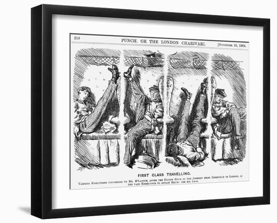 First Class Travelling, 1864-Charles Samuel Keene-Framed Giclee Print