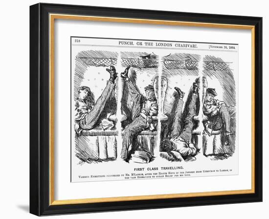 First Class Travelling, 1864-Charles Samuel Keene-Framed Giclee Print