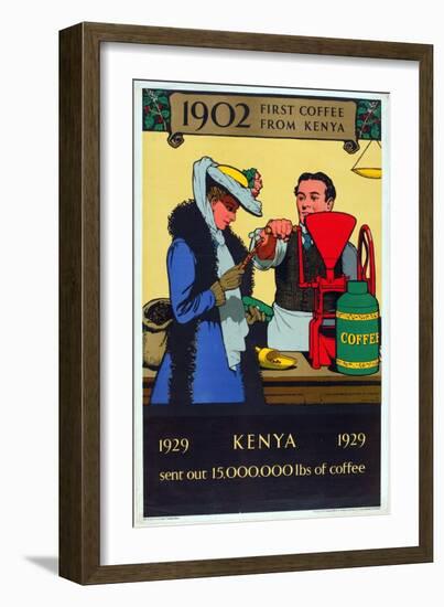 First Coffee from Kenya, from the Series 'Milestones of Empire Trade'-Richard Tennant Cooper-Framed Giclee Print