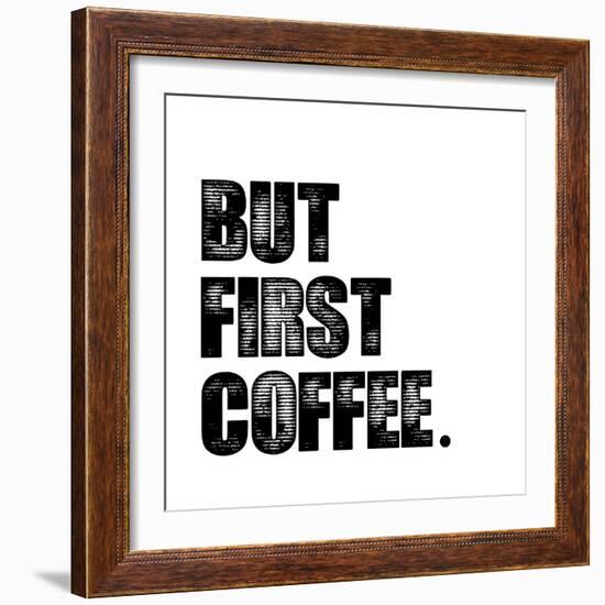 First Coffee-Erin Clark-Framed Giclee Print