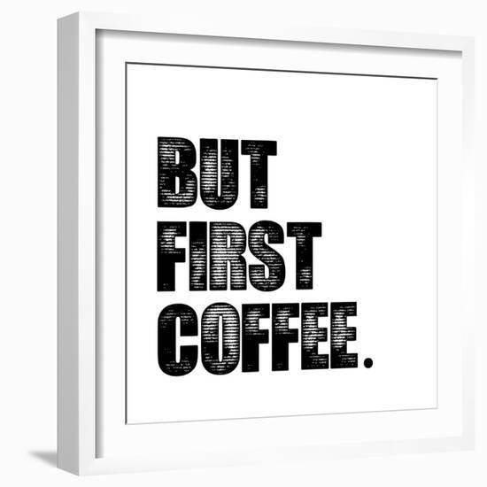 First Coffee-Erin Clark-Framed Giclee Print