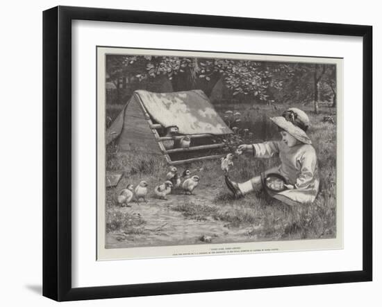 First Come, First Served, in the Exhibition of the Royal Institute of Painters in Water Colours-John Charles Dollman-Framed Giclee Print