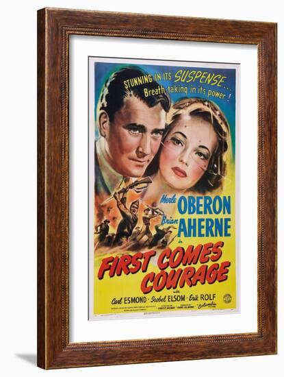 First Comes Courage, Brian Aherne, Merle Oberon, 1943-null-Framed Art Print