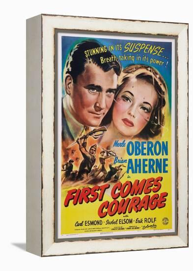 First Comes Courage, Brian Aherne, Merle Oberon, 1943-null-Framed Stretched Canvas