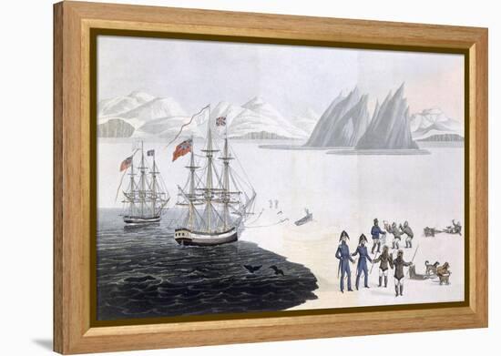 First Communication with the Natives of Prince Regent's Bay, 1818-John Sackheouse-Framed Premier Image Canvas