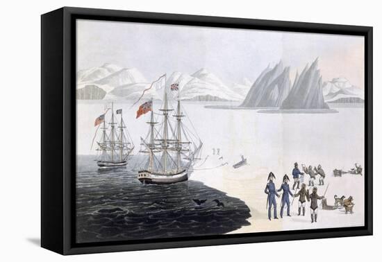 First Communication with the Natives of Prince Regent's Bay, 1818-John Sackheouse-Framed Premier Image Canvas