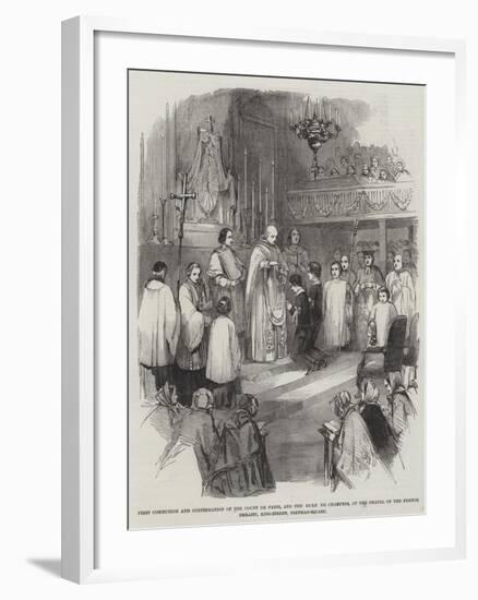 First Communion and Confirmation of the Count De Paris-null-Framed Giclee Print
