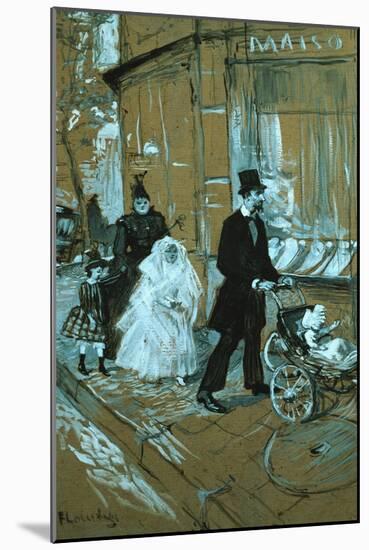 First Communion Day, 1888-Henri de Toulouse-Lautrec-Mounted Giclee Print