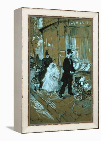 First Communion Day, 1888-Henri de Toulouse-Lautrec-Framed Premier Image Canvas