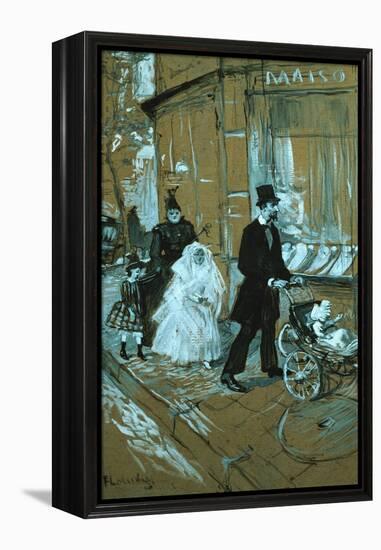 First Communion Day, 1888-Henri de Toulouse-Lautrec-Framed Premier Image Canvas