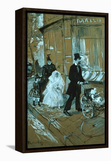 First Communion Day, 1888-Henri de Toulouse-Lautrec-Framed Premier Image Canvas