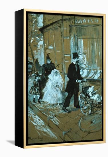 First Communion Day, 1888-Henri de Toulouse-Lautrec-Framed Premier Image Canvas