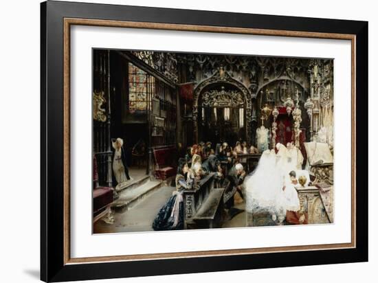 First Communion-Jose Gallegos Y Arnosa-Framed Giclee Print